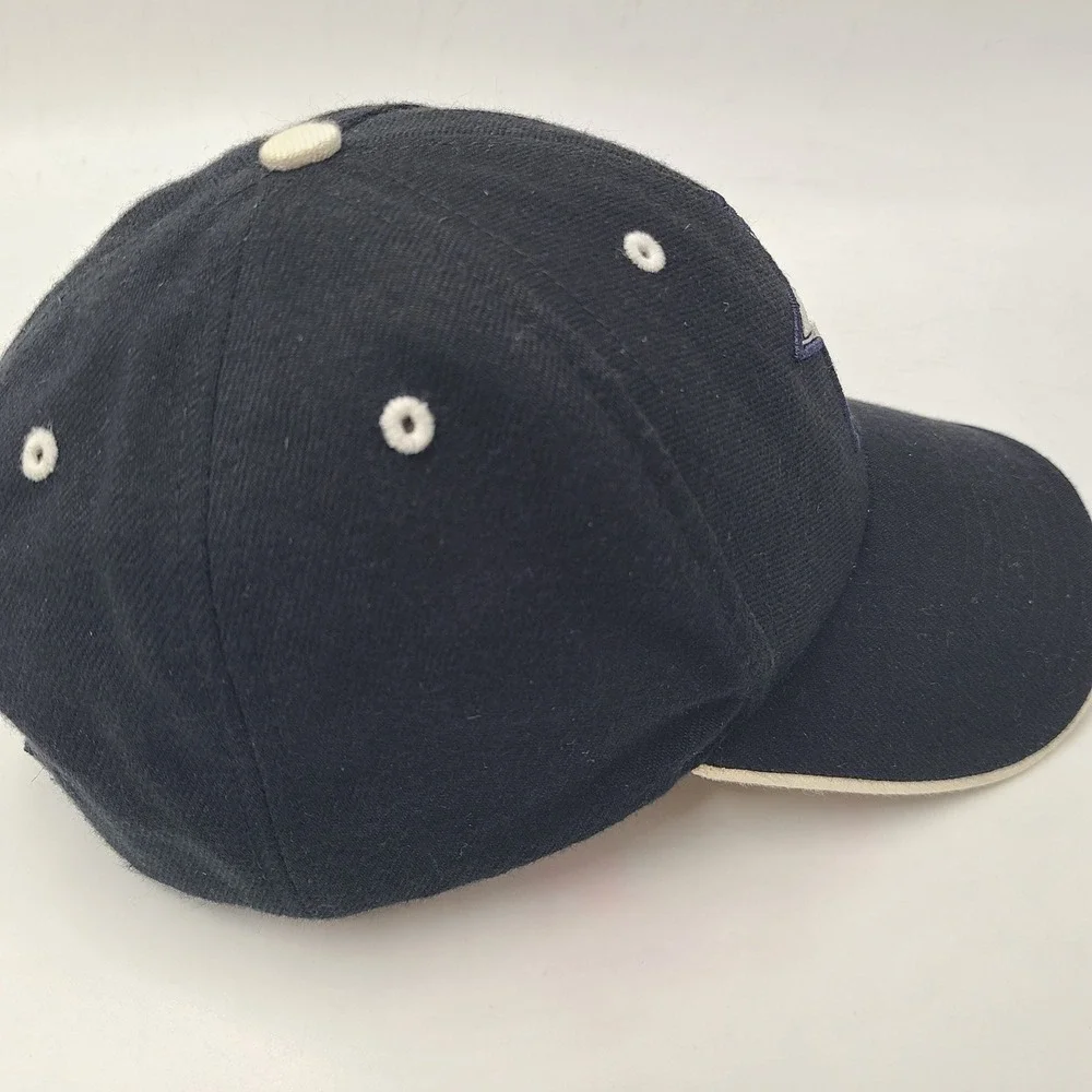 Vintage Dallas Cowboys Hat Adjustable Twins Enterprise Black NFL Wool Blend Men‎